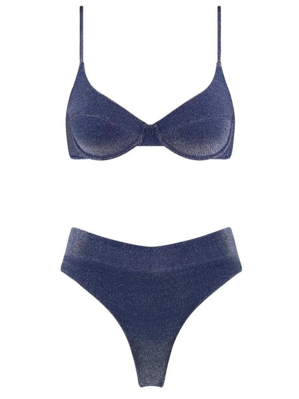 Triangl Sparkle Navy Underwire Bikini Set